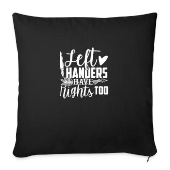 Gauchers gauchers - Housse de coussin décorative 45 x 45 cm - noir - Devant