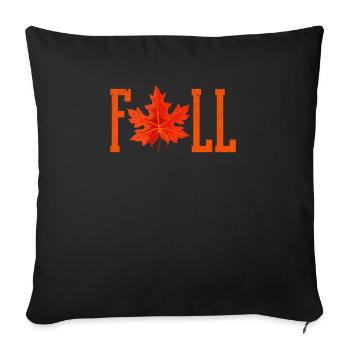 Autumn Foliage Orange Leaf Autumn Leaves Season Colorful - Sofa pillowcase 17,3'' x 17,3'' (45 x 45 cm) - black - Front
