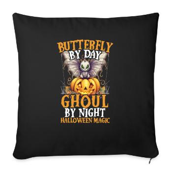 Butterfly Halloween Trick Or Treat Insect Lover - Sofa pillowcase 17,3'' x 17,3'' (45 x 45 cm) - black - Front