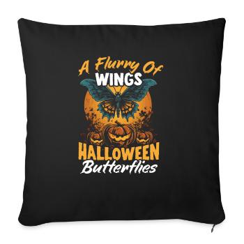 Butterfly Halloween Trick Or Treat Insect Lover - Sofa pillowcase 17,3'' x 17,3'' (45 x 45 cm) - black - Front