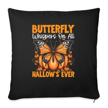 Butterfly Halloween Trick Or Treat Insect Lover - Sofa pillowcase 17,3'' x 17,3'' (45 x 45 cm) - black - Front