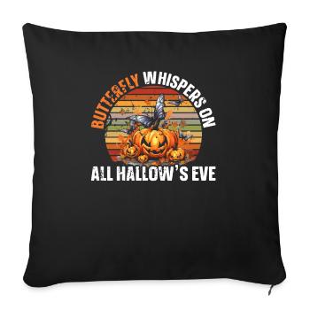 Butterfly Halloween Trick Or Treat Insect Lover - Sofa pillowcase 17,3'' x 17,3'' (45 x 45 cm) - black - Front