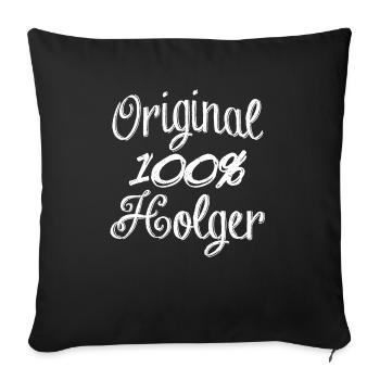 Original 100% Holger - Housse de coussin décorative 45 x 45 cm - noir - Devant