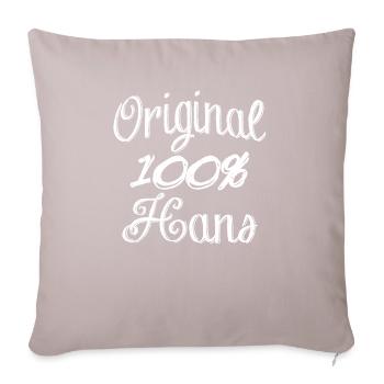 Original 100% Hans - Housse de coussin décorative 45 x 45 cm - taupe clair - Devant