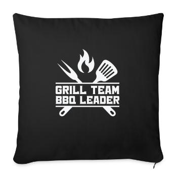 Barbecue Vatertag Barbecue Liebhaber Grillen Papa - Sofakissenbezug 45 x 45 cm - Schwarz - Vorne