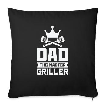 Barbecue Vatertag Barbecue Liebhaber Grillen Papa - Sofakissenbezug 45 x 45 cm - Schwarz - Vorne