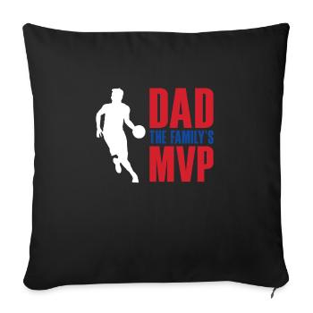 Sports Dad Fathers Day Sport Team Fan Hobby - Sofa pillowcase 17,3'' x 17,3'' (45 x 45 cm) - black - Front