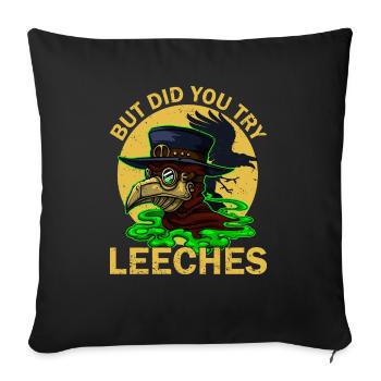 Peste Docteur Médecin médiéval Docteur Docteur Docteur - Housse de coussin décorative 45 x 45 cm - noir - Devant