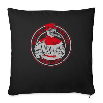 Peste Docteur Médecin médiéval Docteur Docteur Docteur - Housse de coussin décorative 45 x 45 cm - noir - Devant