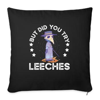 Peste Docteur Médecin médiéval Docteur Docteur Docteur - Housse de coussin décorative 45 x 45 cm - noir - Devant