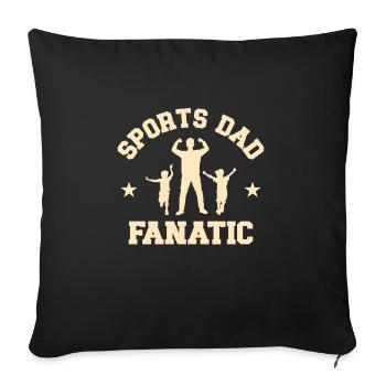 Sports Dad Fathers Day Sport Team Fan Hobby - Sofa pillowcase 17,3'' x 17,3'' (45 x 45 cm) - black - Front