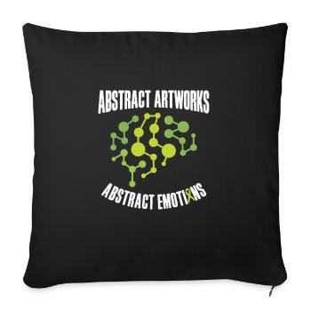 Mental Health Artistic Awareness Month Abstract - Sofa pillowcase 17,3'' x 17,3'' (45 x 45 cm) - black - Front