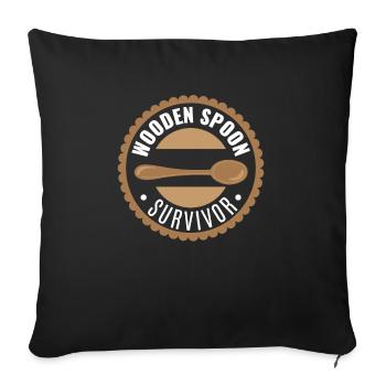 Wooden Spoon SurvivorI Survived Wooden Spoon - Sofakissenbezug 45 x 45 cm - Schwarz - Vorne
