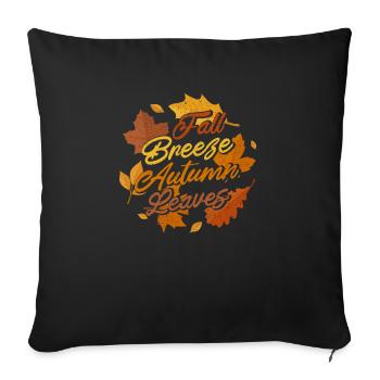 Autumn Breeze Autumn Leaves Maple Leaf Thanksgiving - Sofa pillowcase 17,3'' x 17,3'' (45 x 45 cm) - black - Front