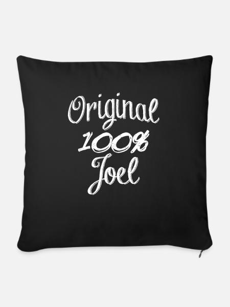 Original 100% Joel - Sofakissenbezug 45 x 45 cm - Schwarz