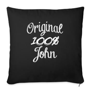 Original 100% John - Sofa pillowcase 17,3'' x 17,3'' (45 x 45 cm) - black - Front