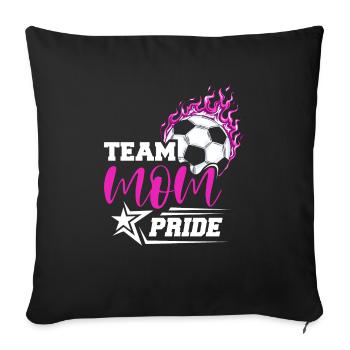 Fußball-Mutter Gameday Soccer Maman - Housse de coussin décorative 45 x 45 cm - noir - Devant