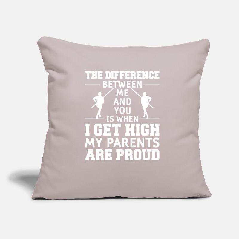 Pole vault pole vaulter athletics Sofa pillowcase 17,3'' x 17,3'' (45 x 45 cm)