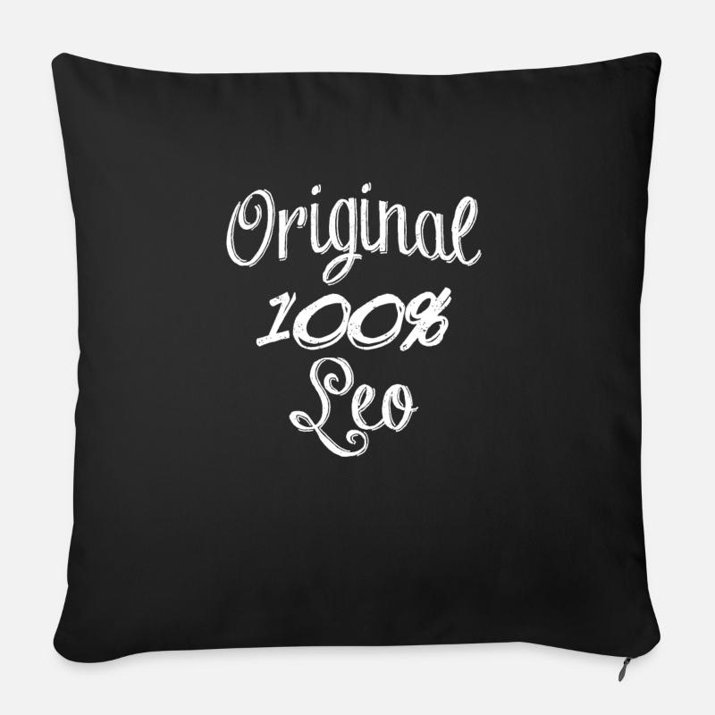 Original 100% Leo - Sofakissenbezug 45 x 45 cm - Schwarz