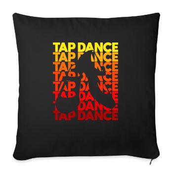 Tap Dancer Tap Dance Shoes Tap Dance Instructor - Sofa pillowcase 17,3'' x 17,3'' (45 x 45 cm) - black - Front