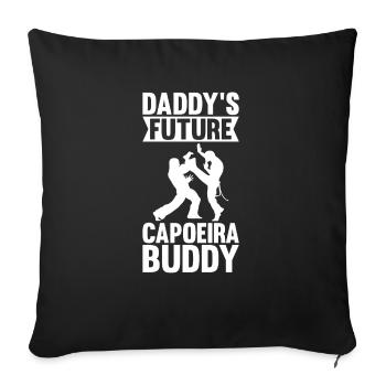 Le futur copain de capoeira de papa - Housse de coussin décorative 45 x 45 cm - noir - Devant
