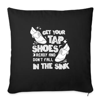 Tap Dancer Tap Dance Shoes Tap Dance Instructor - Sofa pillowcase 17,3'' x 17,3'' (45 x 45 cm) - black - Front