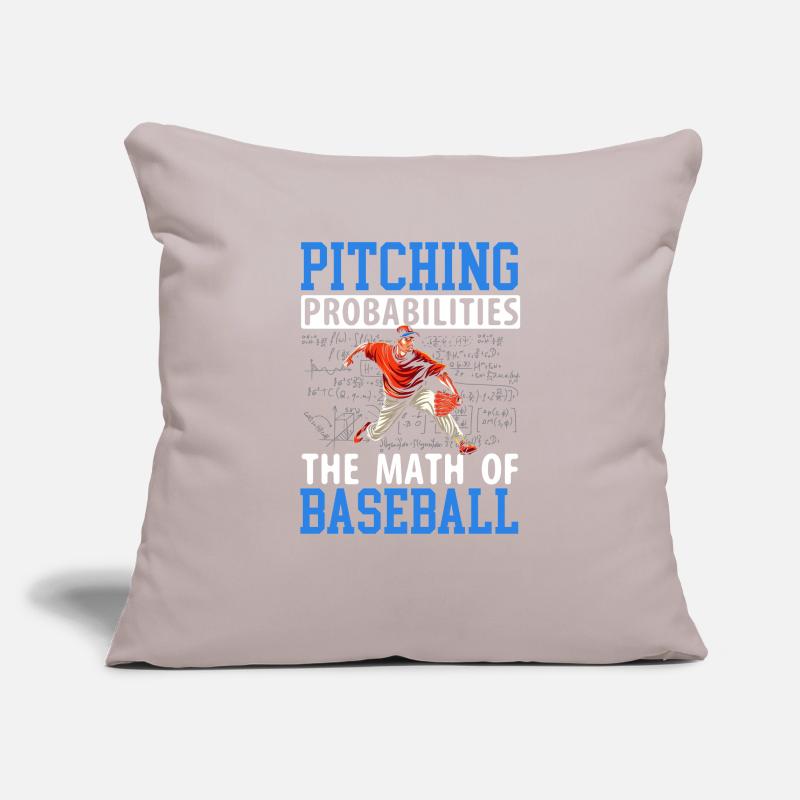 Baseball Math Lover Mathematician Baseball Player Sofa pillowcase 17,3'' x 17,3'' (45 x 45 cm)
