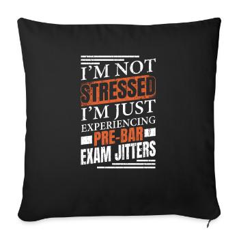Juris Doctor Jurisprudence Droit Avocat Avocat - Housse de coussin décorative 45 x 45 cm - noir - Devant