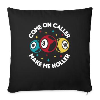 Bingo Bingo Player Retirement Home Bingo Party - Housse de coussin décorative 45 x 45 cm - noir - Devant