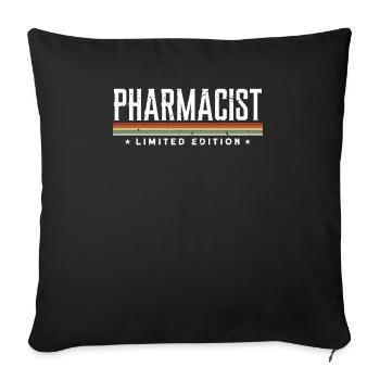 Pharmacist - Sofa pillowcase 17,3'' x 17,3'' (45 x 45 cm) - black - Front