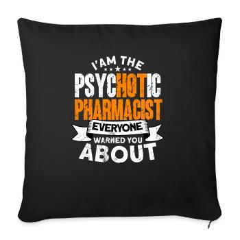 Pharmacist - Sofa pillowcase 17,3'' x 17,3'' (45 x 45 cm) - black - Front