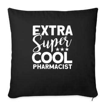 Pharmacist - Sofa pillowcase 17,3'' x 17,3'' (45 x 45 cm) - black - Front