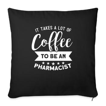 Pharmacist - Sofa pillowcase 17,3'' x 17,3'' (45 x 45 cm) - black - Front