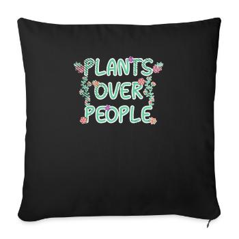 Plantes, Botanique, Jardinier, Jardinage, Jardinage - Housse de coussin décorative 45 x 45 cm - noir - Devant