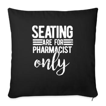 Pharmacist - Sofa pillowcase 17,3'' x 17,3'' (45 x 45 cm) - black - Front