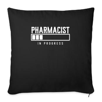 Pharmacist - Sofa pillowcase 17,3'' x 17,3'' (45 x 45 cm) - black - Front
