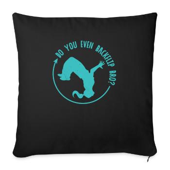 Acrobaties Sports Extrêmes Parkour Course Libre - Housse de coussin décorative 45 x 45 cm - noir - Devant