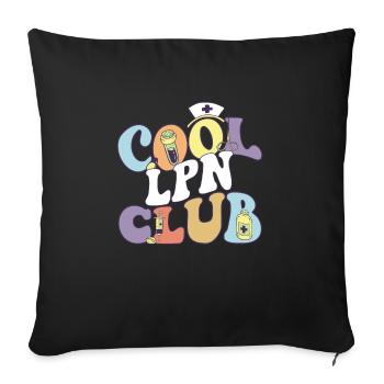 Cool Lpn Club Registered Nurse Medical - Sofakissenbezug 45 x 45 cm - Schwarz - Vorne