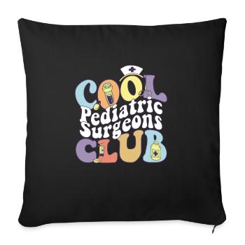 Cool Pediatric Surgeons Club Pedia Squad - Sofa pillowcase 17,3'' x 17,3'' (45 x 45 cm) - black - Front
