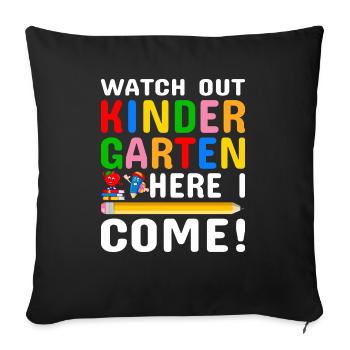 Kindergarten Kindergarten Teacher Rainbow Colors - Sofa pillowcase 17,3'' x 17,3'' (45 x 45 cm) - black - Front