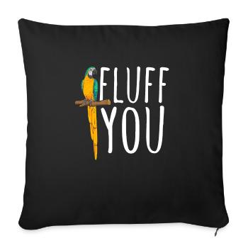Gelbbrustara Papagei Blue And Yellow Macaw - Sofakissenbezug 45 x 45 cm - Schwarz - Vorne