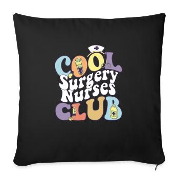 Cool Surgery Nurses Club Registered Nurse - Sofa pillowcase 17,3'' x 17,3'' (45 x 45 cm) - black - Front