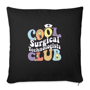 Cool Surgical Technologists Club Medical - Sofakissenbezug 45 x 45 cm - Schwarz - Vorne