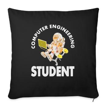 Computer Scientist Computer Science Student Program Gift - Sofa pillowcase 17,3'' x 17,3'' (45 x 45 cm) - black - Front