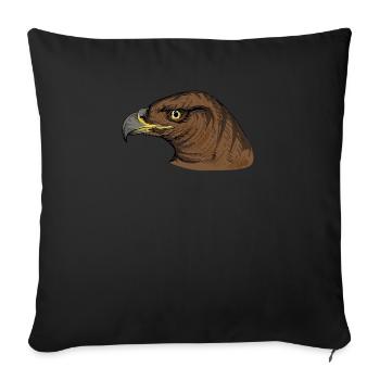 Aigle d’or I Aigle d’or Oiseau de proie Motif pour - Housse de coussin décorative 45 x 45 cm - noir - Devant