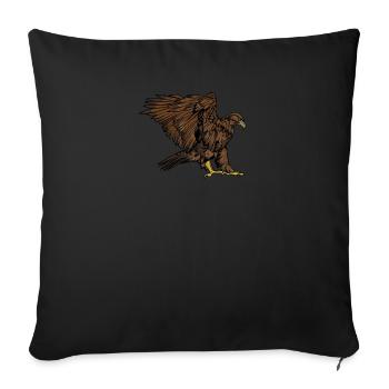 Aigle d’or I Aigle d’or Oiseau de proie Motif pour - Housse de coussin décorative 45 x 45 cm - noir - Devant