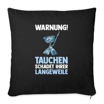 Schullehrer Lehrer - Sofakissenbezug 45 x 45 cm - Schwarz - Vorne