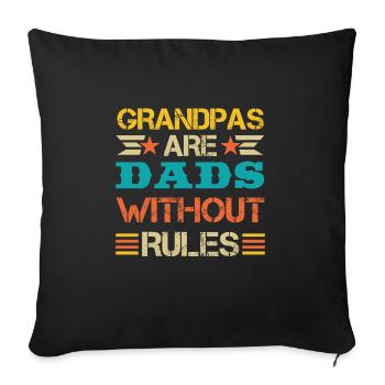 Best Grandpa Ever, Grandfather, Gramps, - Sofa pillowcase 17,3'' x 17,3'' (45 x 45 cm) - black - Front