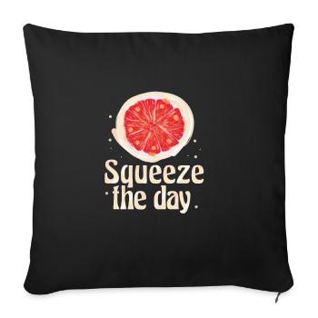 Squeeze the best out of it - Sofa pillowcase 17,3'' x 17,3'' (45 x 45 cm) - black - Front