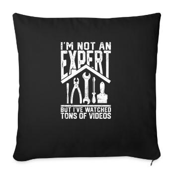 I'm not an expert, but I have tons - Sofa pillowcase 17,3'' x 17,3'' (45 x 45 cm) - black - Front